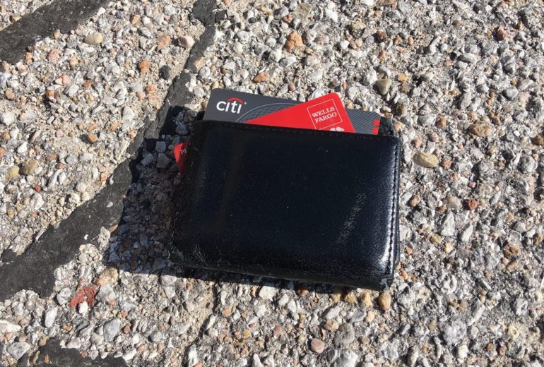 wallet on the ground
